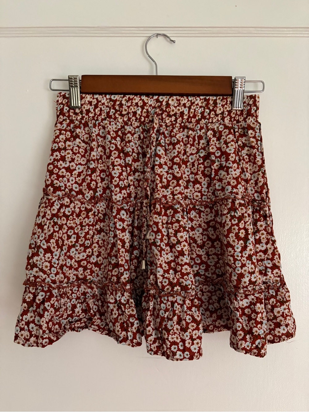 Sweet Little Shorty Flowy Flowery Skirt for Petite Person or Junior/Teen
